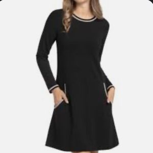 Long sleeve black dress